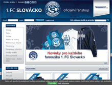 Tablet Screenshot of fanshop.fcslovacko.cz